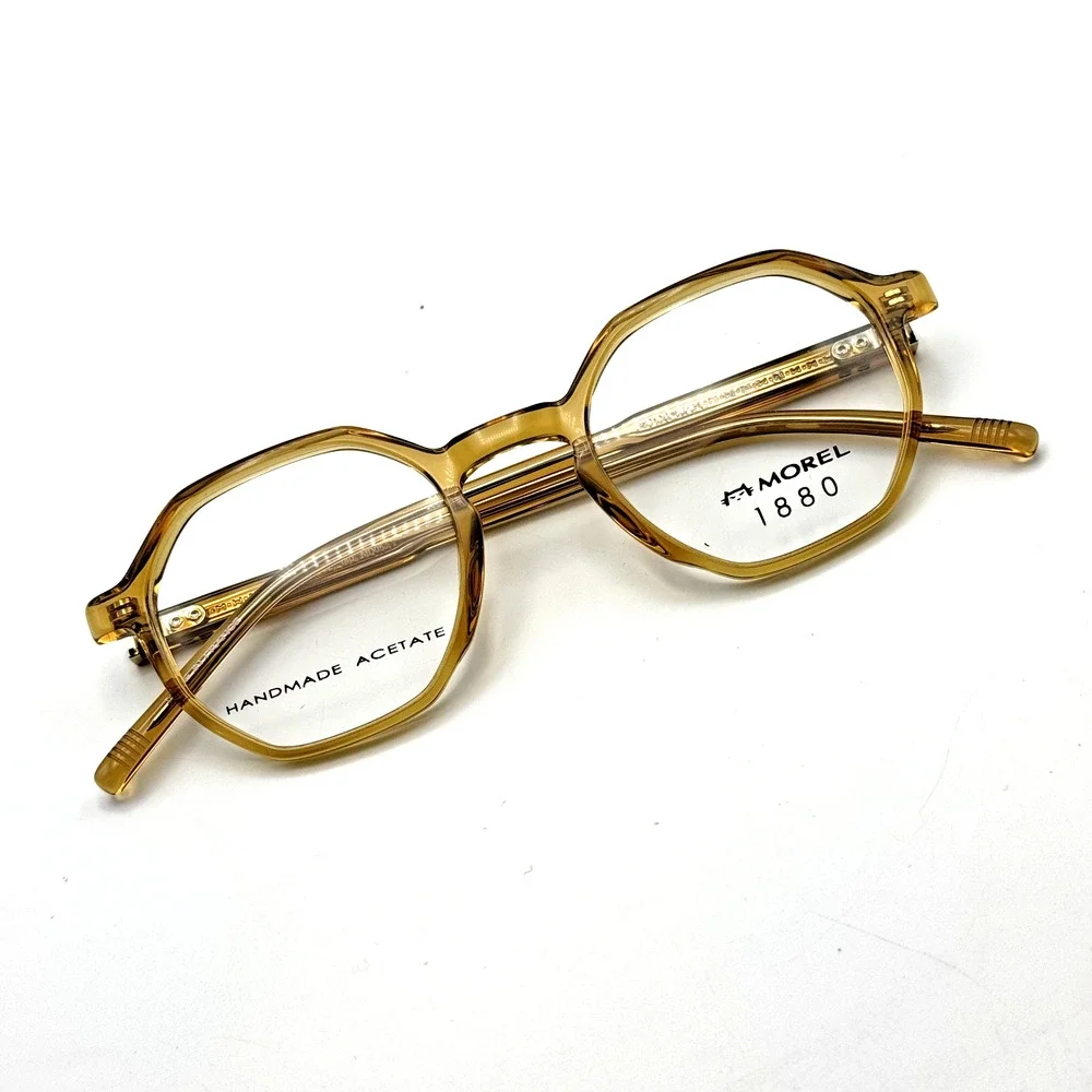 Morel 1880 Eyeglasses Frame Paul 60132M-MD05 Yellow Round Full Rim 47-22-140